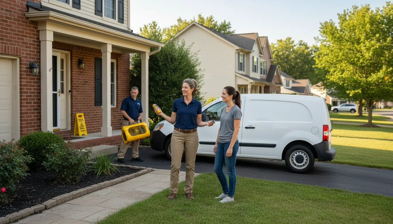 Residential water damage restoration in Dayton, ME